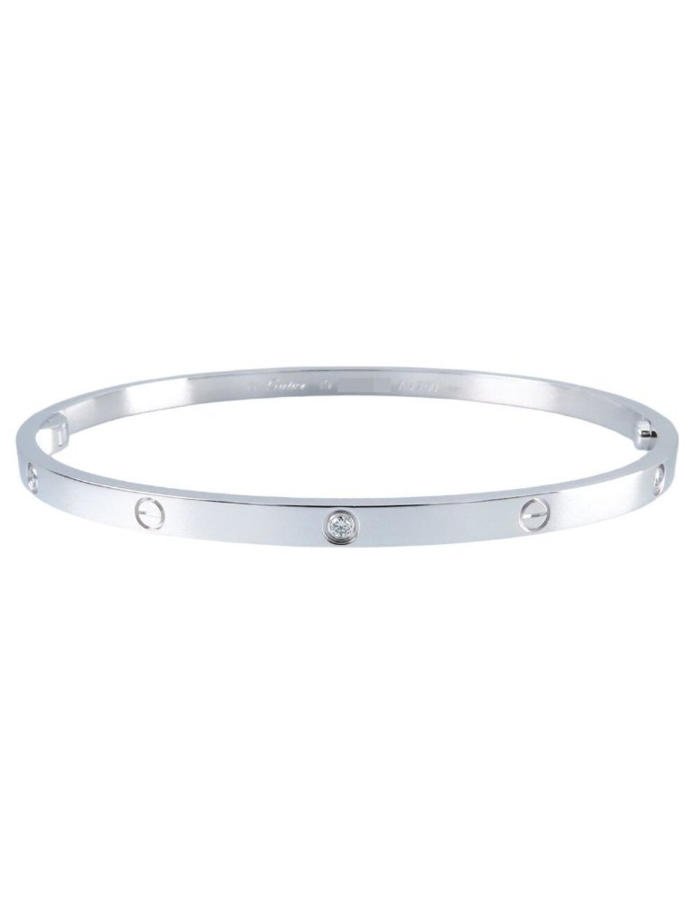 Cartier Love Bracelet White Gold 18K Diamond Small